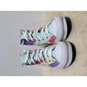 Converse All Star High Top Patchwork Sneakers size 6